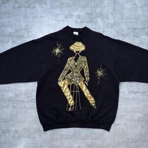 Y2K Karla Marie 00s Black Sweatshirt